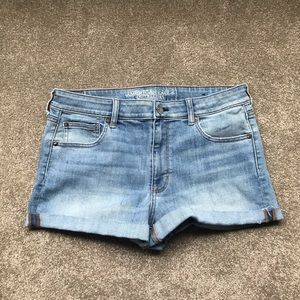 American Eagle High Rise Shortie Shorts